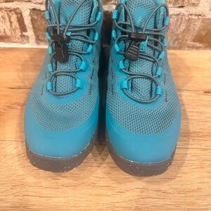 REI CO-OP Hydrowall Big Kids Youth 3Y Waterproof Hiking Boots Blue Teal Trail